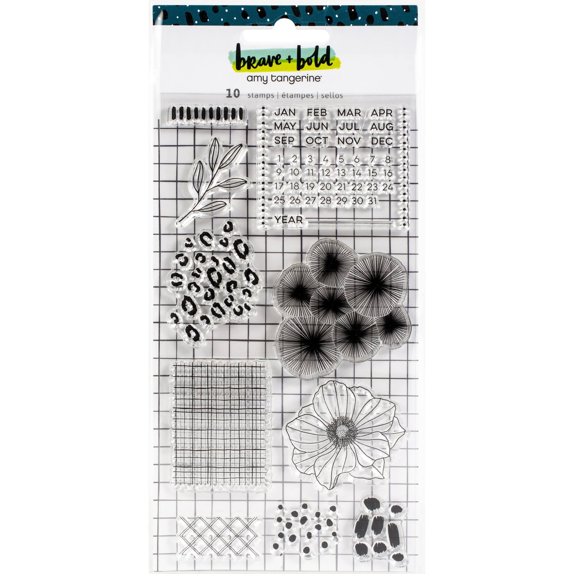 Amy Tangerine® Brave & Bold Acrylic Stamps